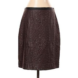 Etcetera brown pattern skirt Size 4